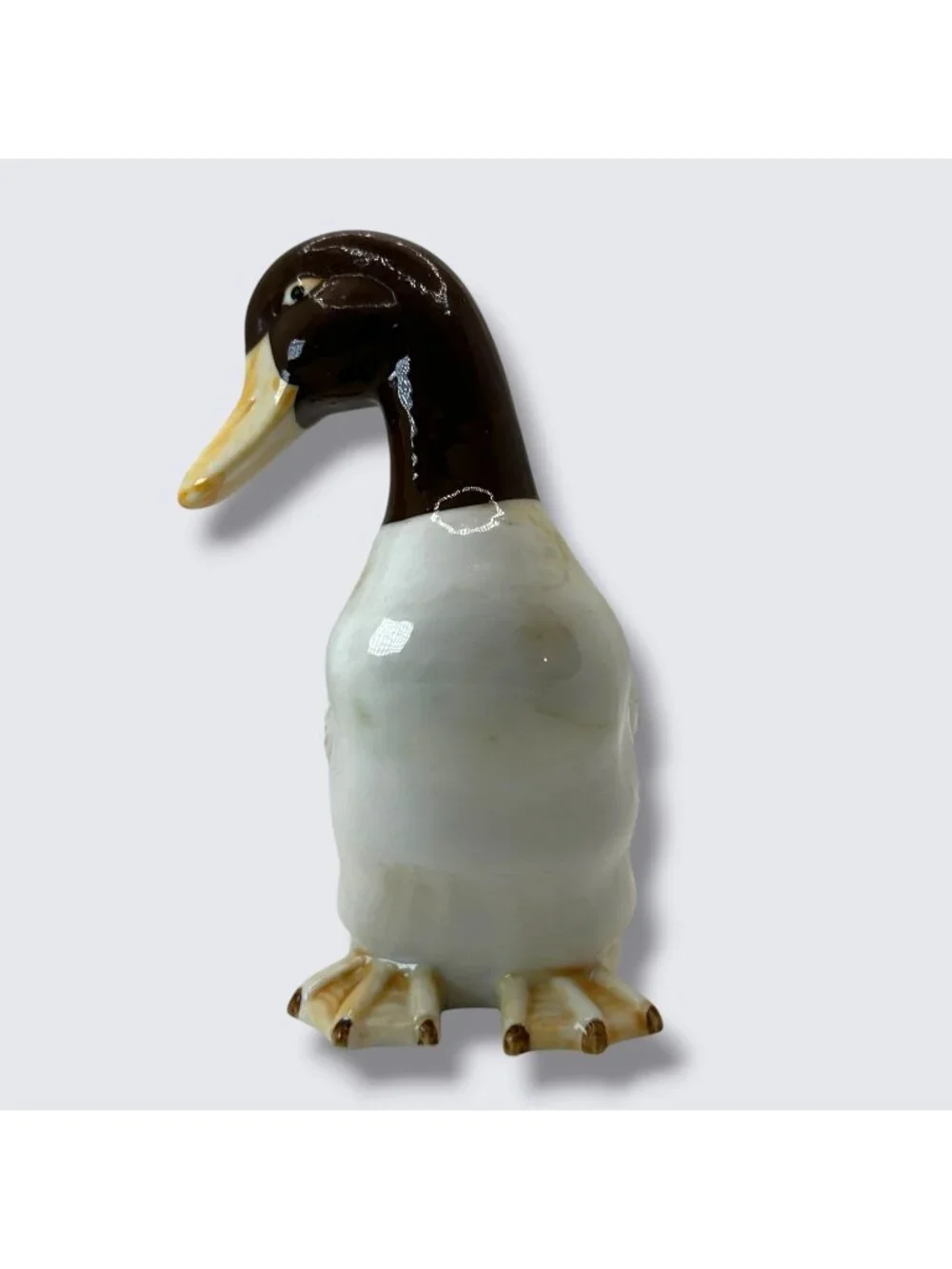 Vintage Ceramic Mallard Duck Figurines Multicolor Hand-Painted Pair Ks Collectio